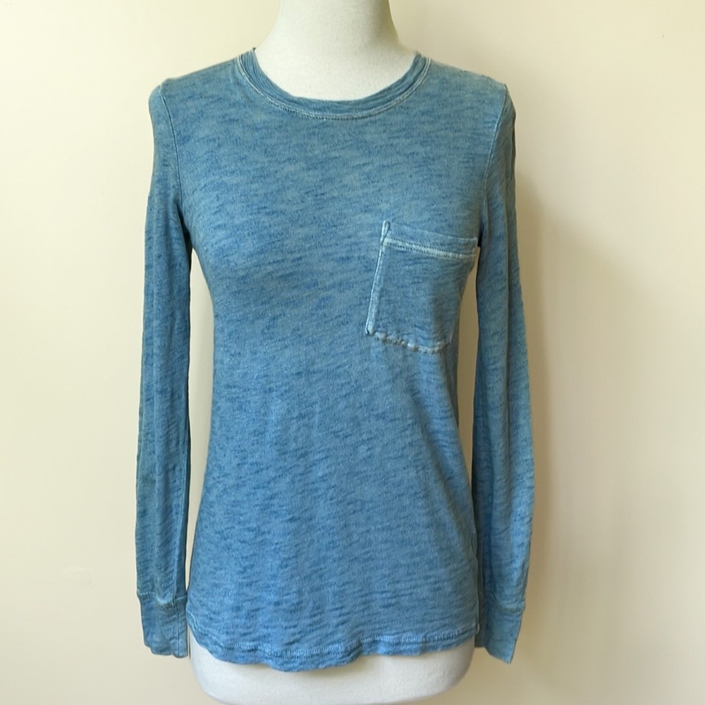 Hi-Line Long Sleeve Blue Top